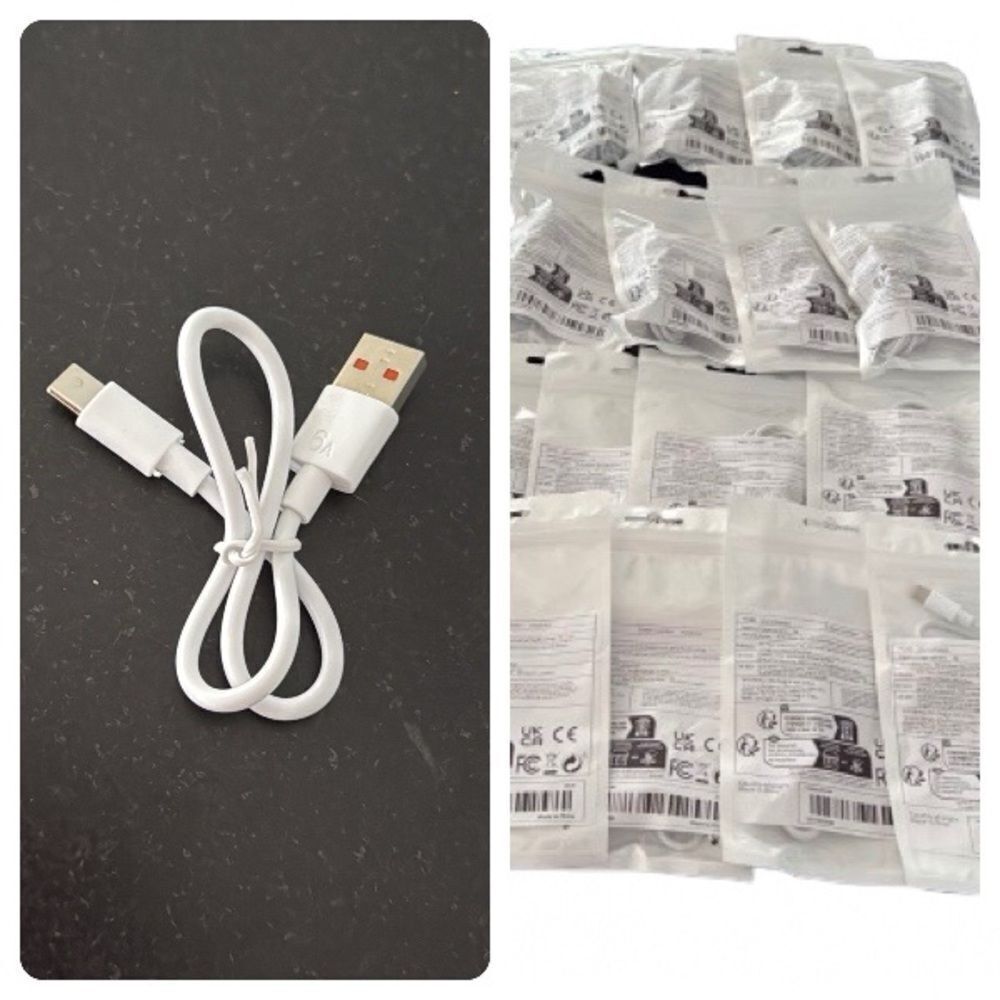 16 Fast Charging USB-A to USB-C Cables Bundle - 4 Sizes - 100W Max Output NEW